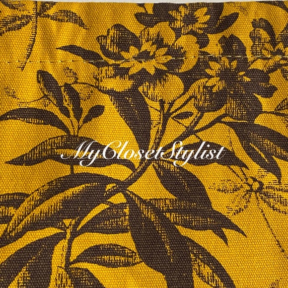 GUCCI Floral Toile Canvas Purse Bag NEW! Graphic Gift Bag RARE! pouch - Picture 6 of 6